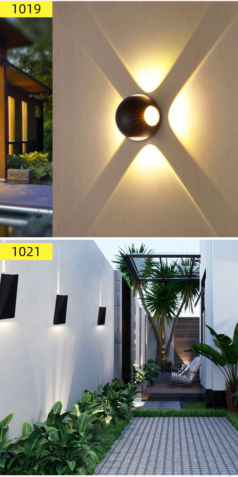 Wall Light Outdoor Wall Lamp Waterproof Lampu Dinding LED Lighting ...