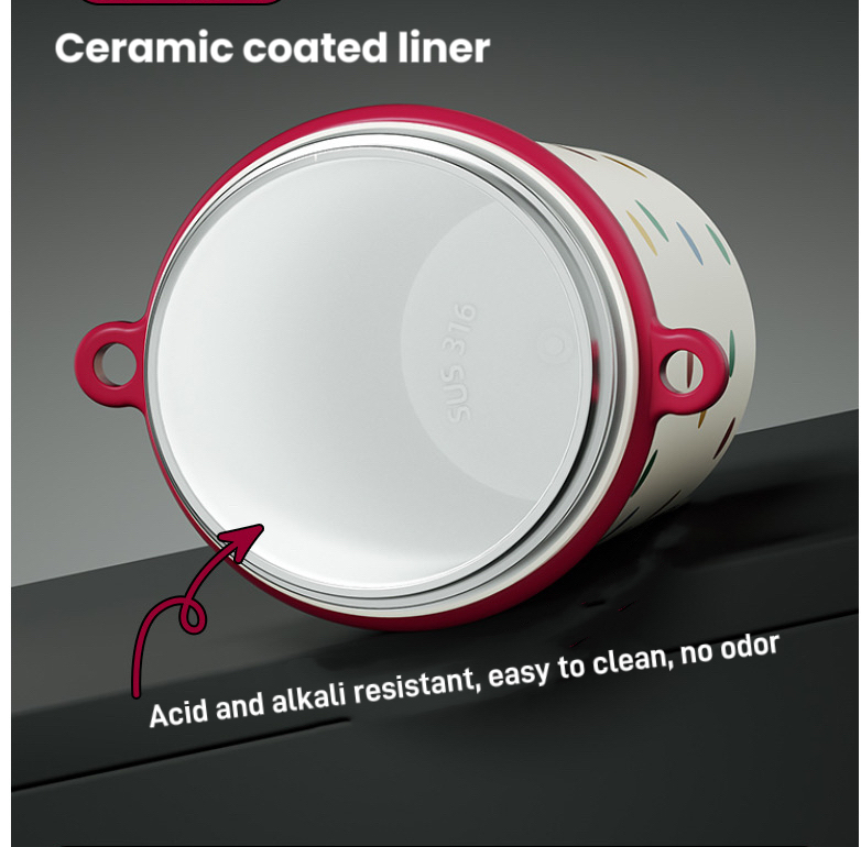 【LUCKY】STAR+ Thermos Cup Ceramic Coating Liner 316 Stainless Steel with