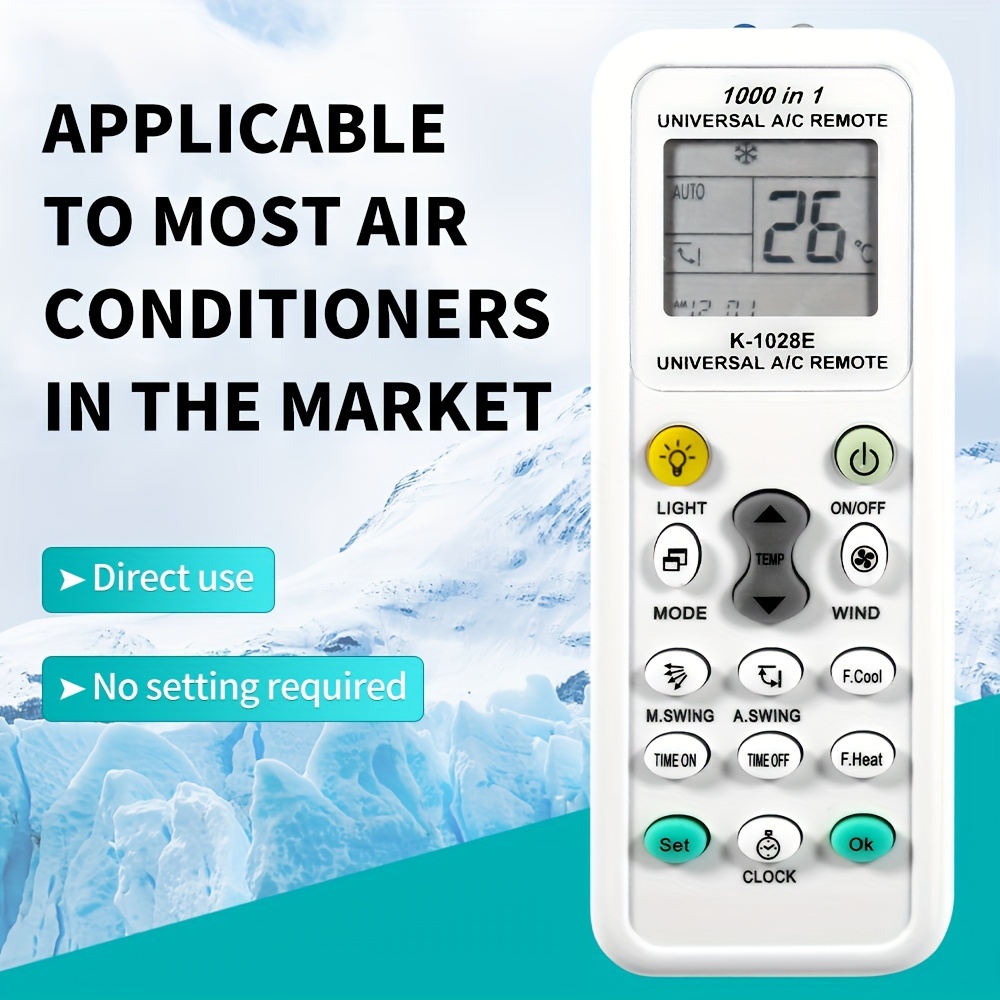 K1028E Universal Air Conditioner A/C Remote Control for Haier
