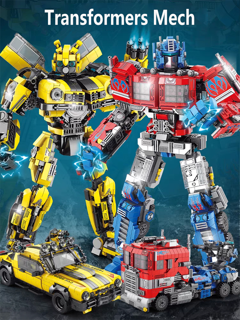 Optimus Prime, Bumblebee Transformers Mech building blocks, educational ...