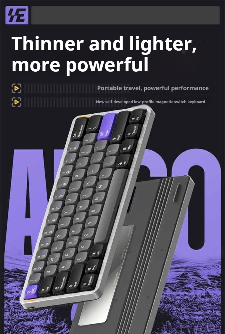 【Available in stock】NuPhy Air60 HE gaming low switch,wired