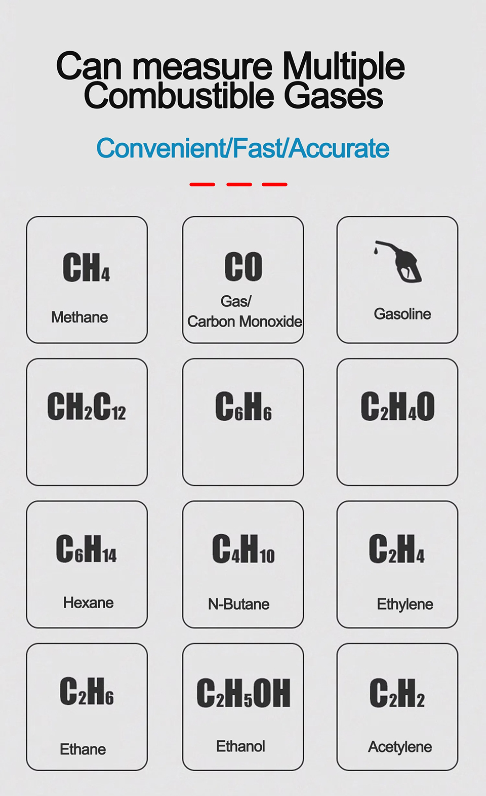 Adjustable Combustible Gas Detector Safe Value LFL Gas Concentration