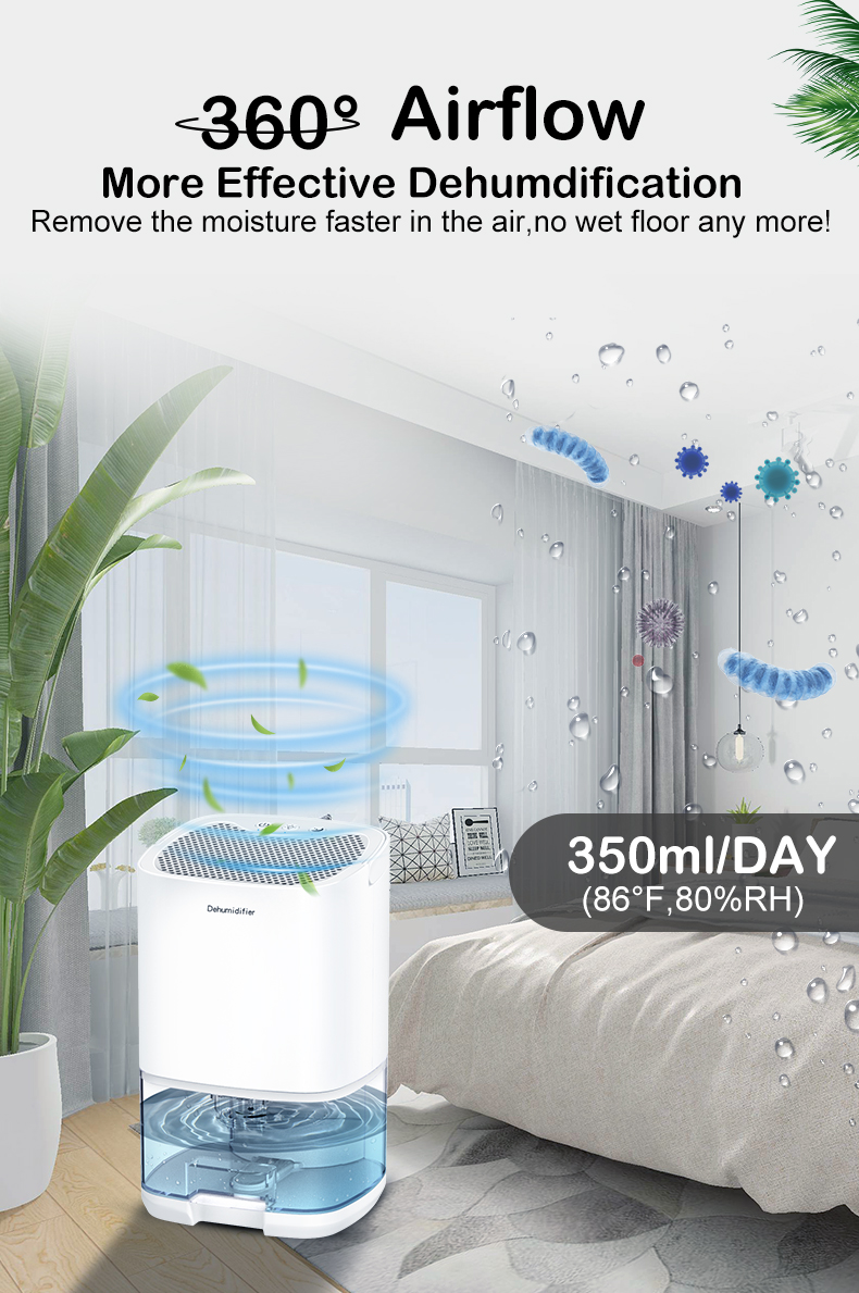 1000ML New Air Dehumidifier Air Purifier Automatic Household Bedroom ...