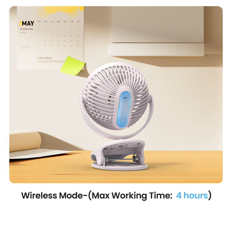 UGREEN Small Electric Fan Mini Clip-on clip Portable USB Pluggable ...