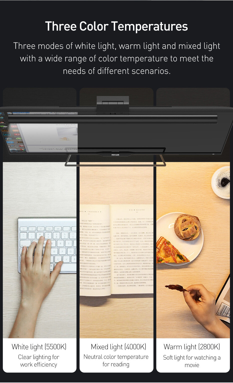 Baseus Light Desk Lamp Computer Laptop Screen Bar Hanging Light Table ...