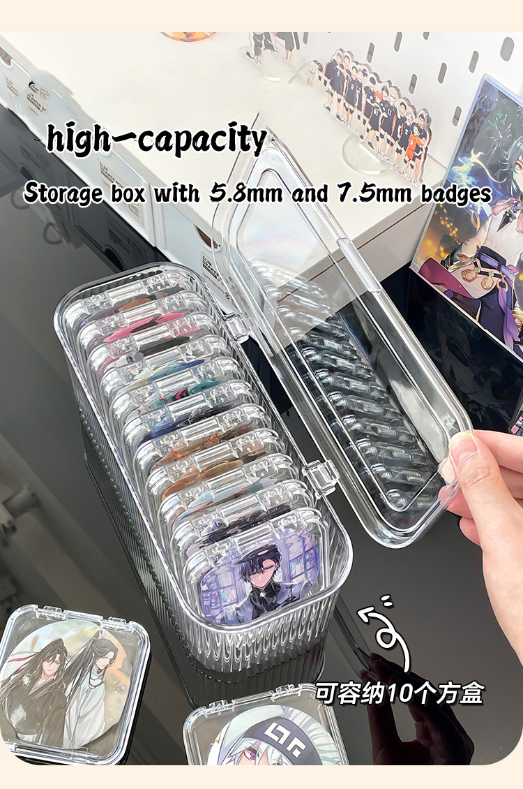 Badge Storage Box Badge Protective Cover Storage Rack Badge Display ...
