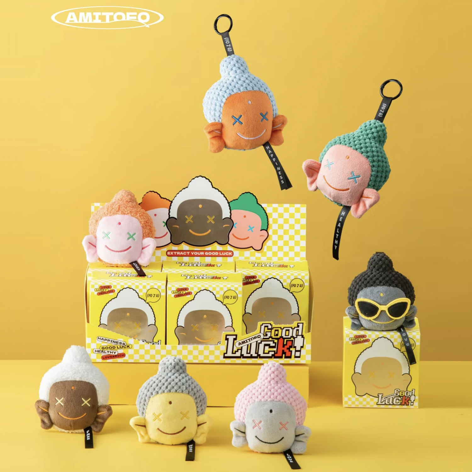 Spot goods | Same day delivery Amitofo V2 good luck key chain blind box ...