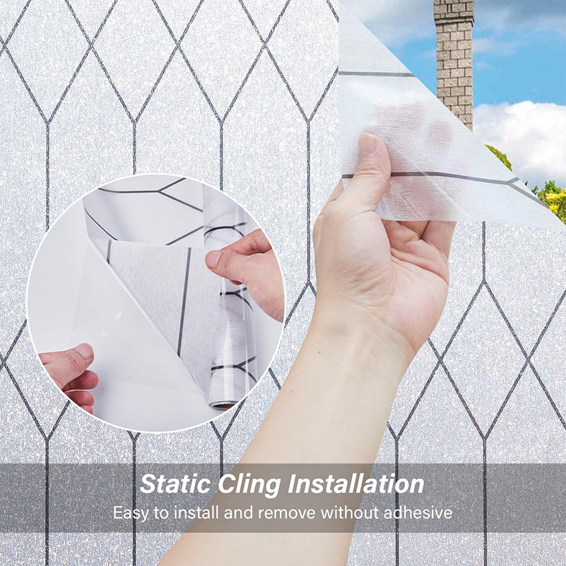 Frosted Window Sticker Film for Window Privacy, Static Cling Window ...