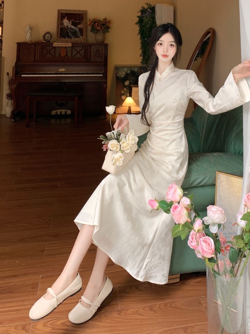 Large Size New Chinese Dress Improved Cheongsam Dress Classy Women's ...