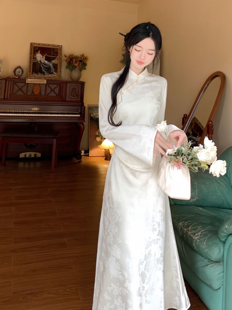 Large Size New Chinese Dress Improved Cheongsam Dress Classy Women's ...
