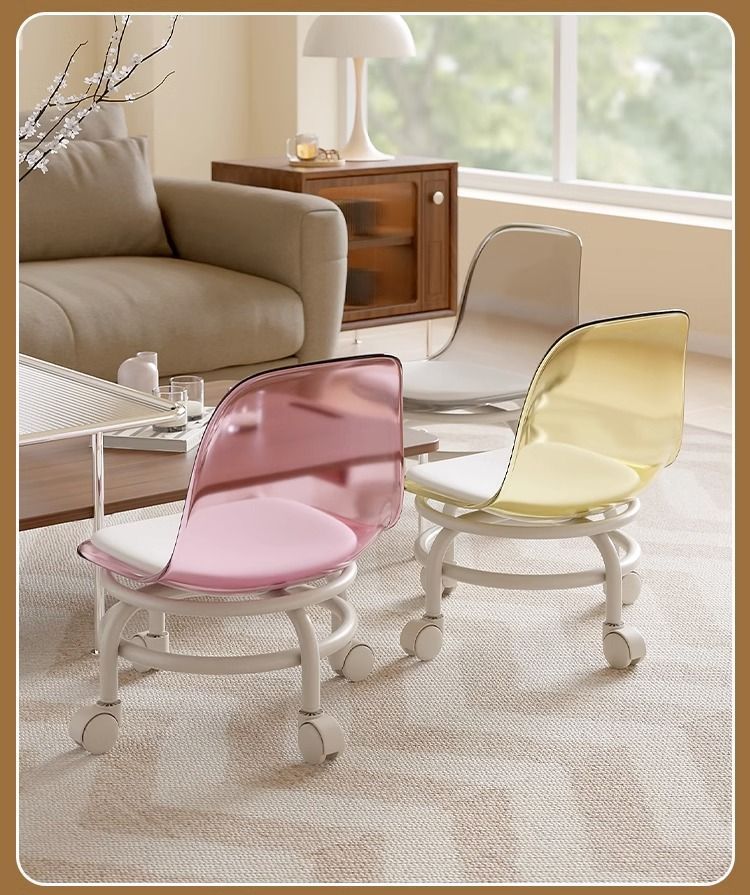 Mainstays acrylic rolling chair discount