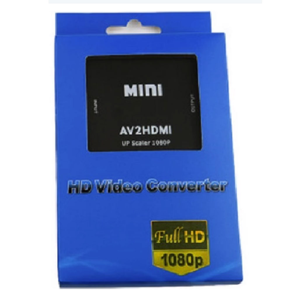 Black Full Hd 1080p Rca To Hdmi Adapter Av To Hdmi Converter Video