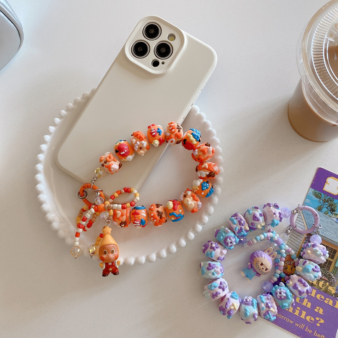 Beautiful 3D Labubu Phone Strap, Anti Loss and Anti Drop，Simple Soft ...
