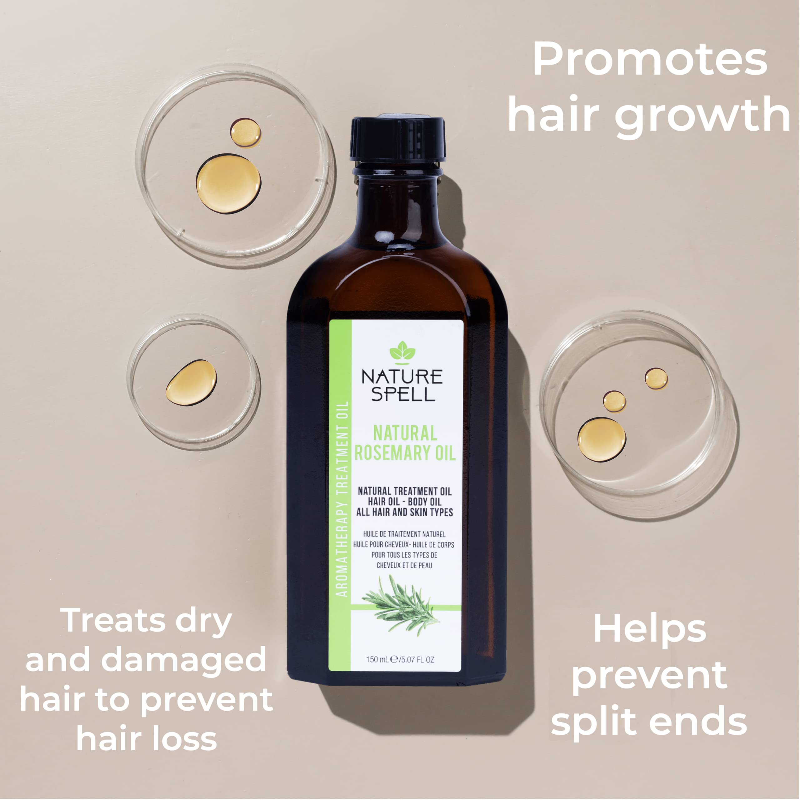 🍊11 11 SALE🍊100 UK Nature Spell Hair Grwoth Oil 150ml, Nature Spell