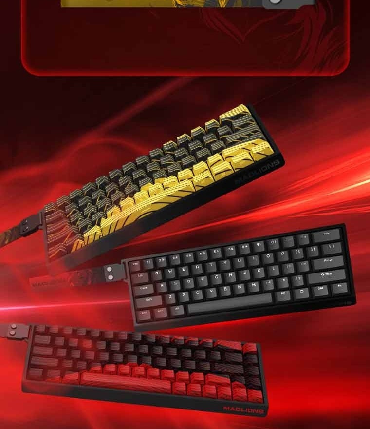 MADLIONS MAD 60/68HE Eesports Switch Keyboard With Streamlined configuration, Low