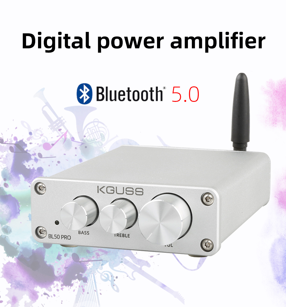 Kguss BL50PRO Bluetooth 5.0 High Power Digital Power Amplifier HIFI