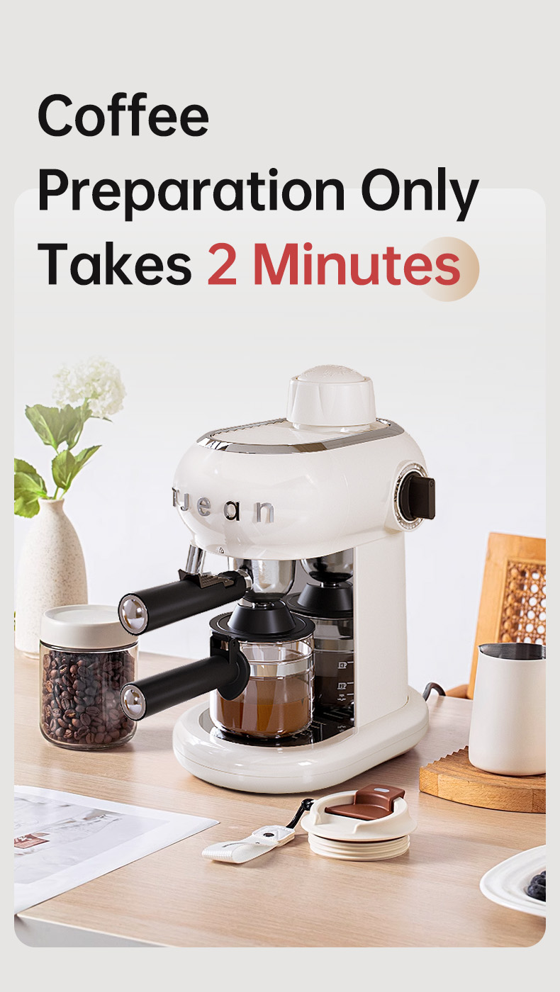 TJean Coffee Machine Espresso Coffee Machine Coffee Maker with Milk
