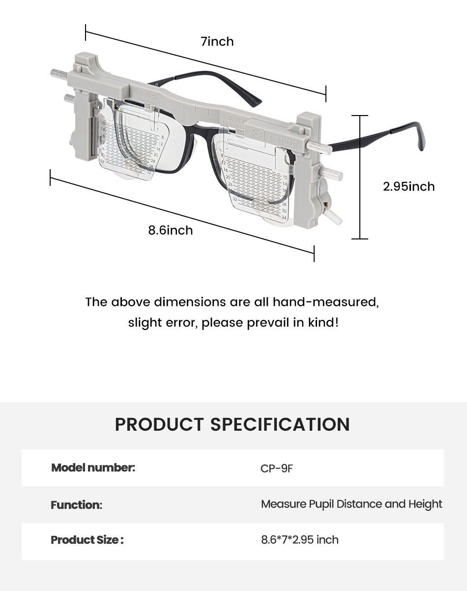 Optical Equipment Ce Approved CP-9F Ph Pd Pupil Height Distance Meter ...