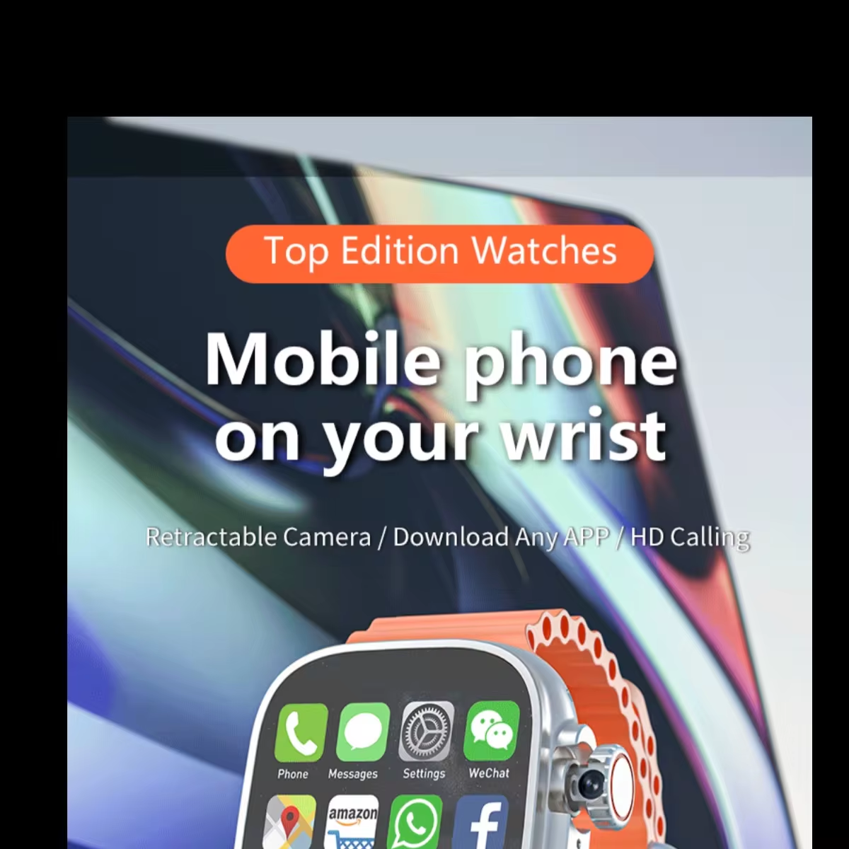 Ultra 2 Smart Watch DW99 49mm 4G WIFI Android System Camera GPS NFC SIM