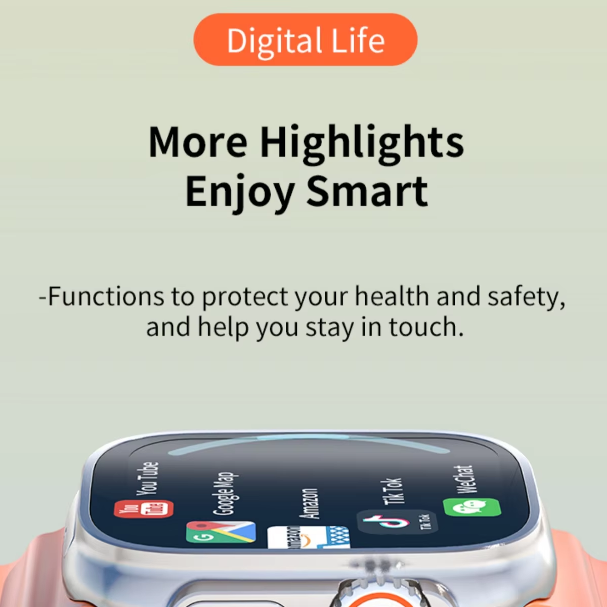 Ultra 2 Smart Watch DW99 49mm 4G WIFI Android System Camera GPS NFC SIM