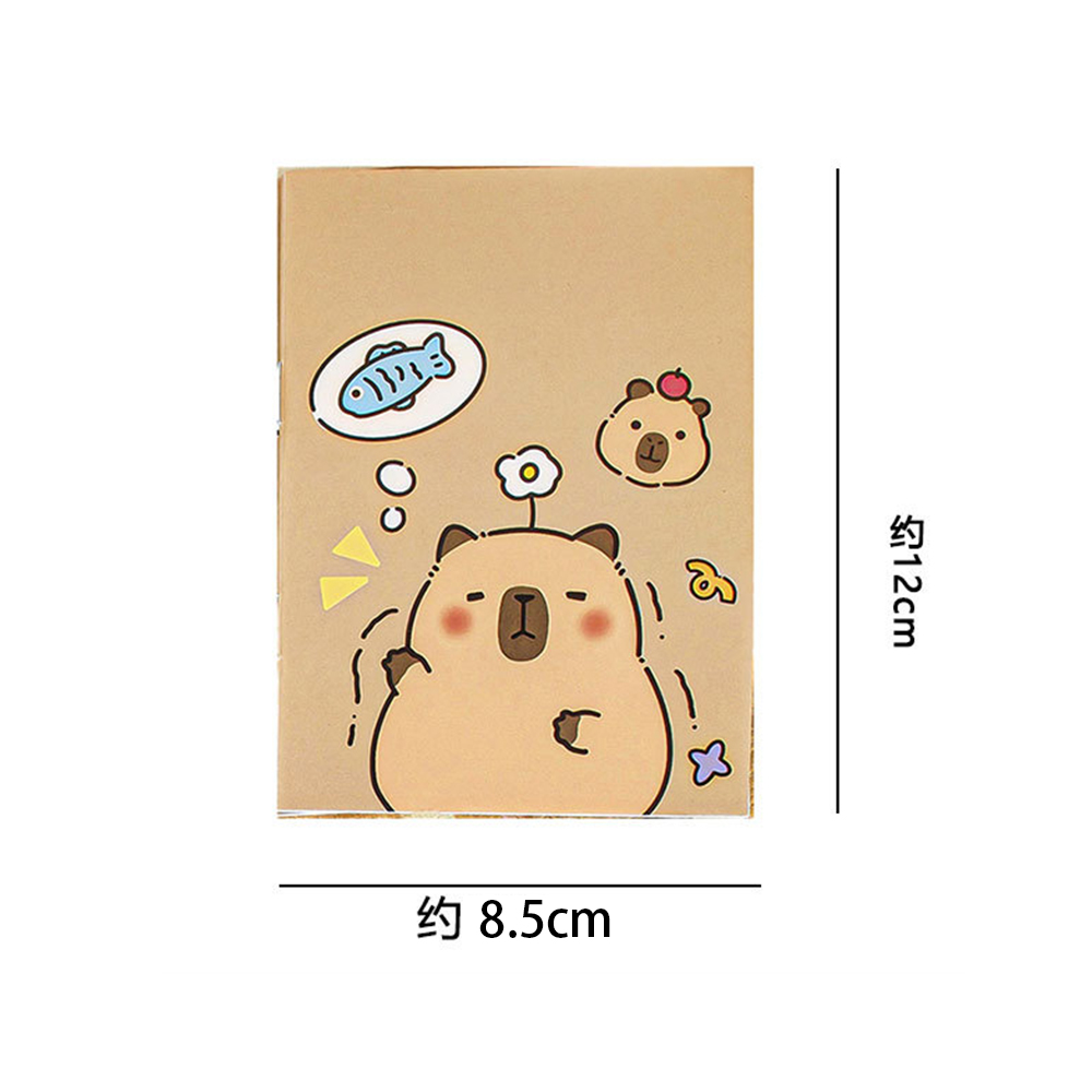 Capybara Mini Notebook A6 Cartoon Notebook Thin Pocket Notebook Cute ...