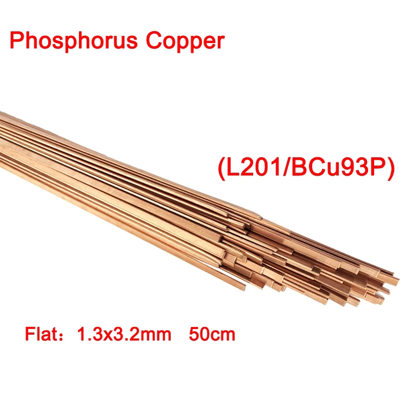 KIPRUN Brass Welding Rod, 50cm Phosphorus Copper Electrode Welding Rod