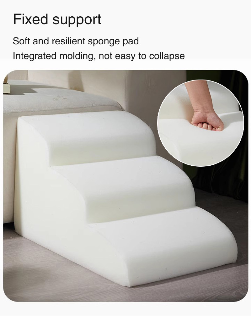 Pet Stairs Small Dog Cats 3 Steps Sofa Steps Removable Washable Non ...