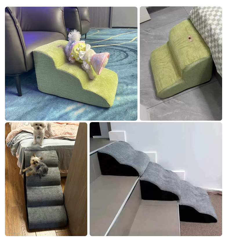 Pet Stairs Small Dog Cats 3 Steps Sofa Steps Removable Washable Non ...