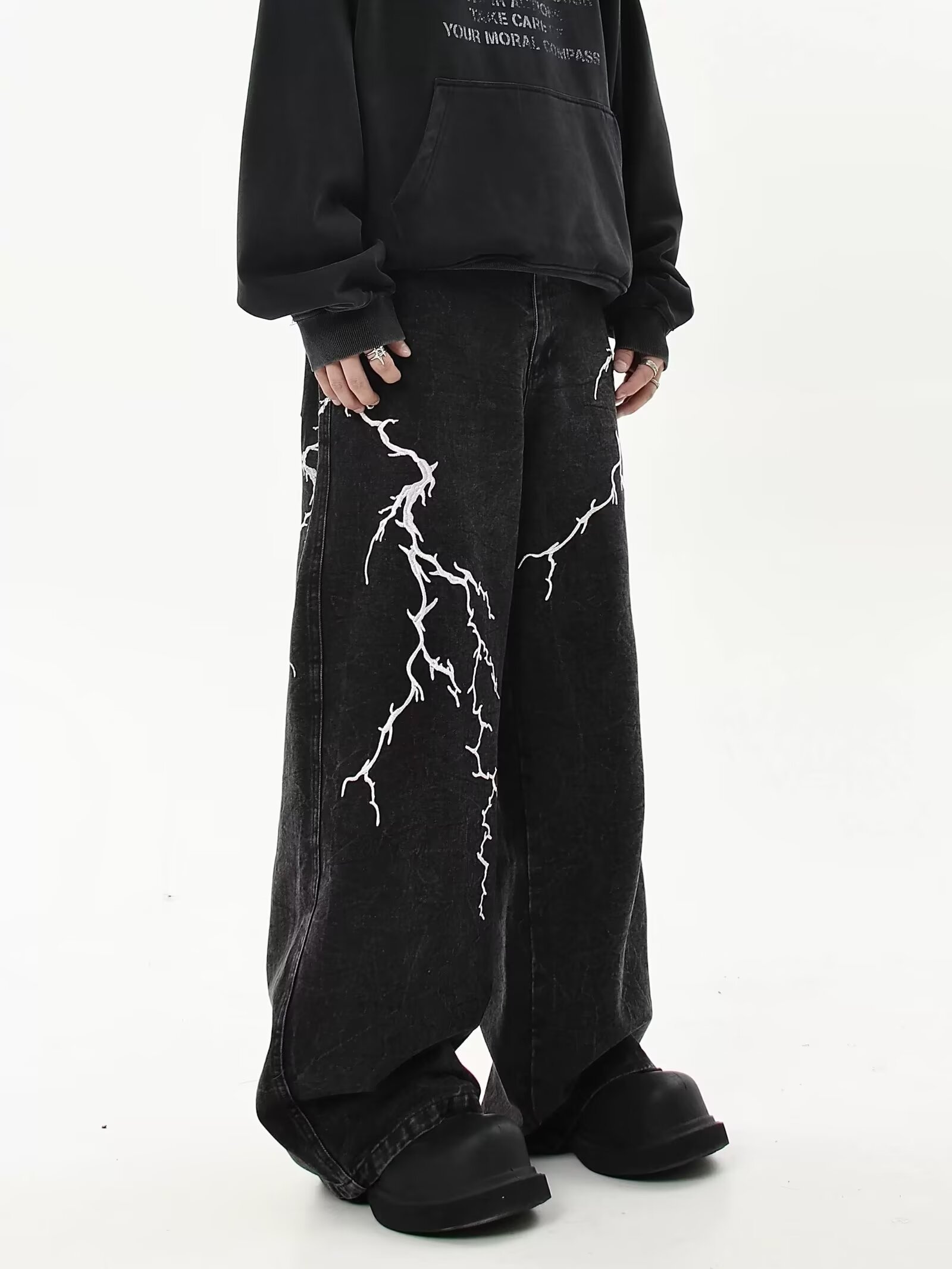 Baggy jeans men American loose jeans men Wide leg jeans baggy jeans