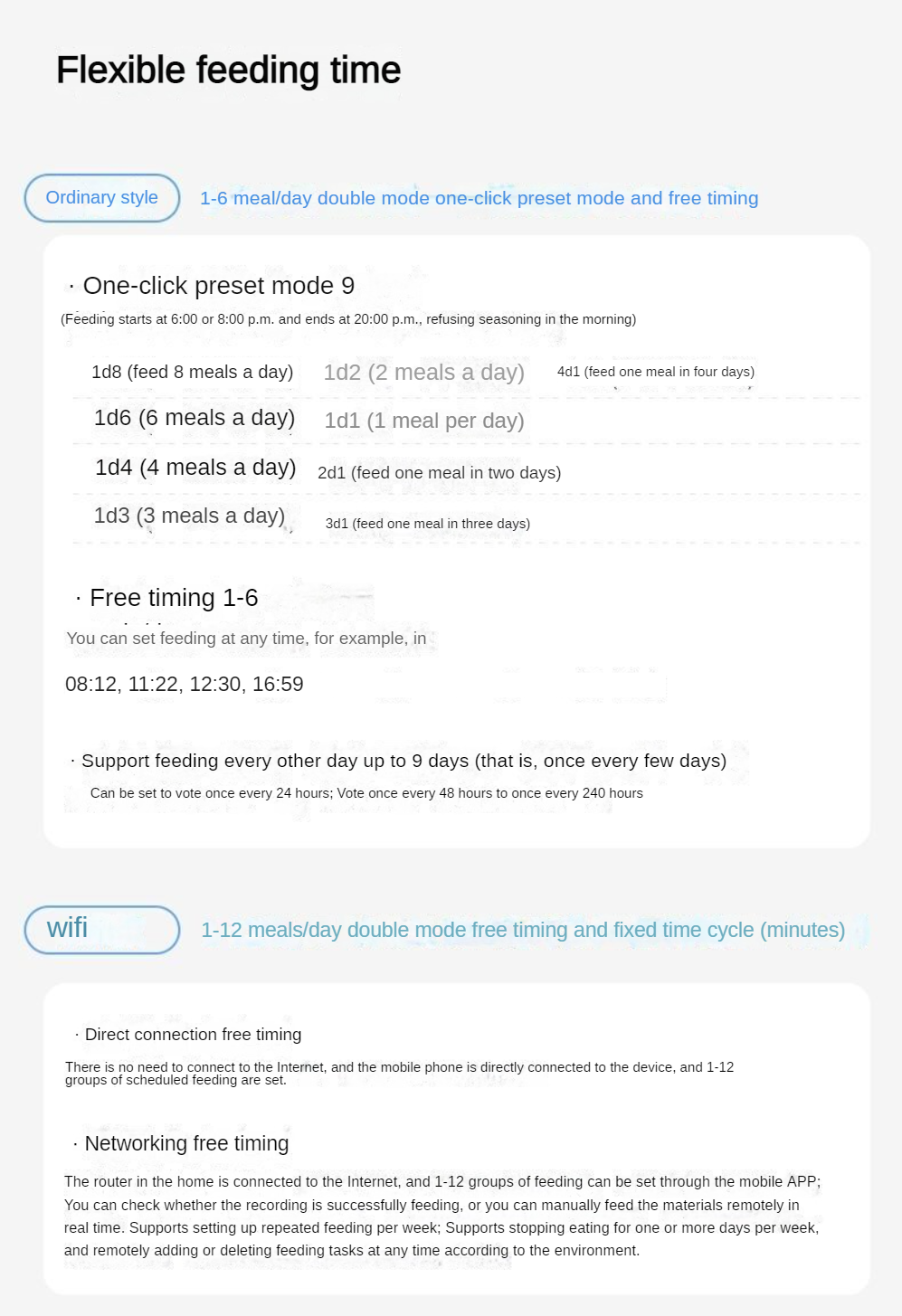 Fish Tank Automatic Fish Feeder Large Capacity Timing Quantitative Fish