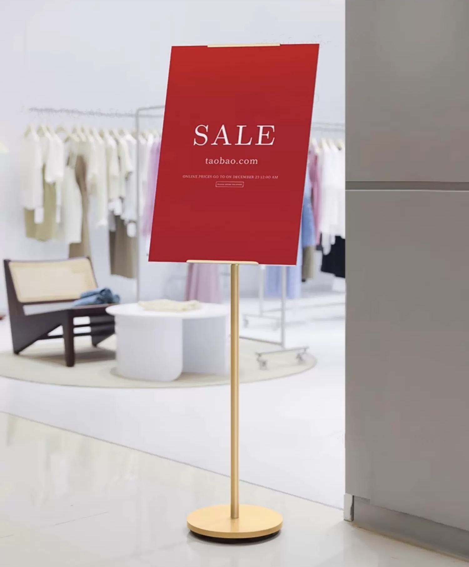 Aluminium Alloy KT Board Display Rack Mall Corridor Signage Poster ...