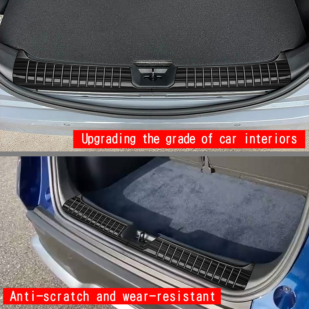 Rear Bumper Guard Protector For 2025 Subaru Forester - Black ABS Trim Cover For Trunk Lip, Scuff Plate