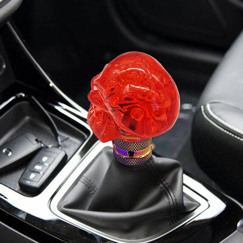 Car Modification Skeleton Head Gear Shift Head Color Skeleton Wave ...