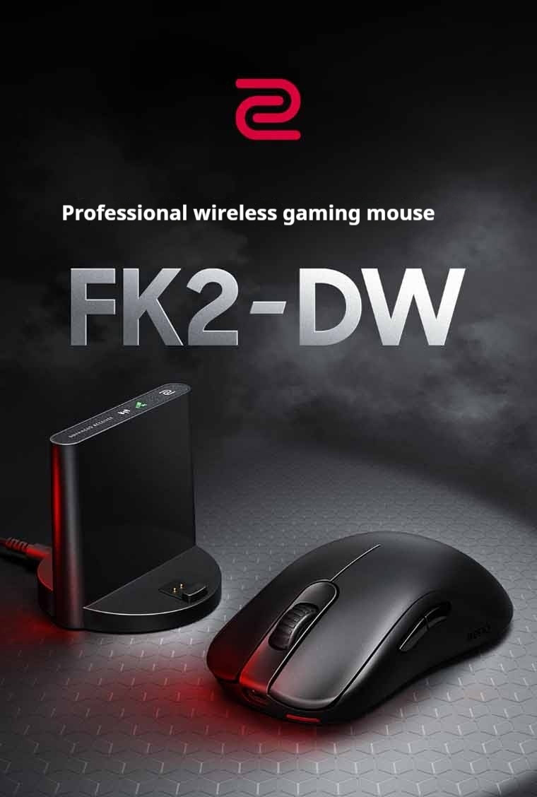 ZOWIE GEAR FK2-DW dual-mode wireless gaming mouse, wireless 4K return ...