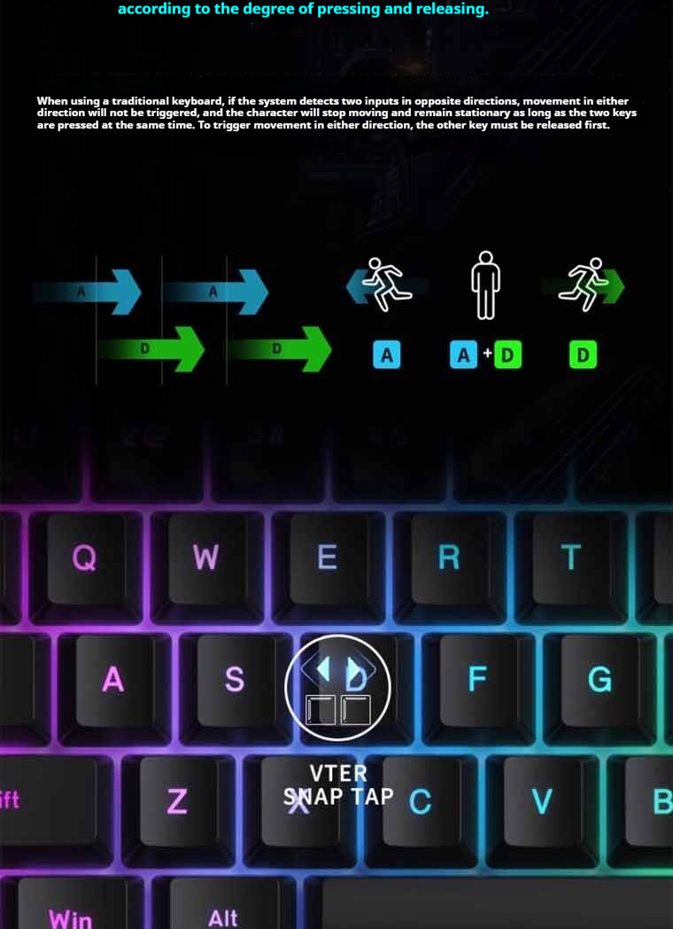 VTER Fighting 68 wired axis esports mechanical keyboard, 8k