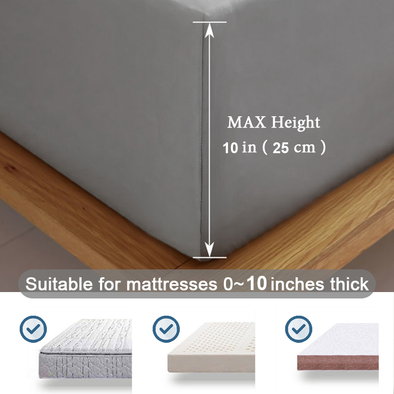 【ship in 24h】Bedding Set (Sheet+Pillowcase) Solid Color Mattress