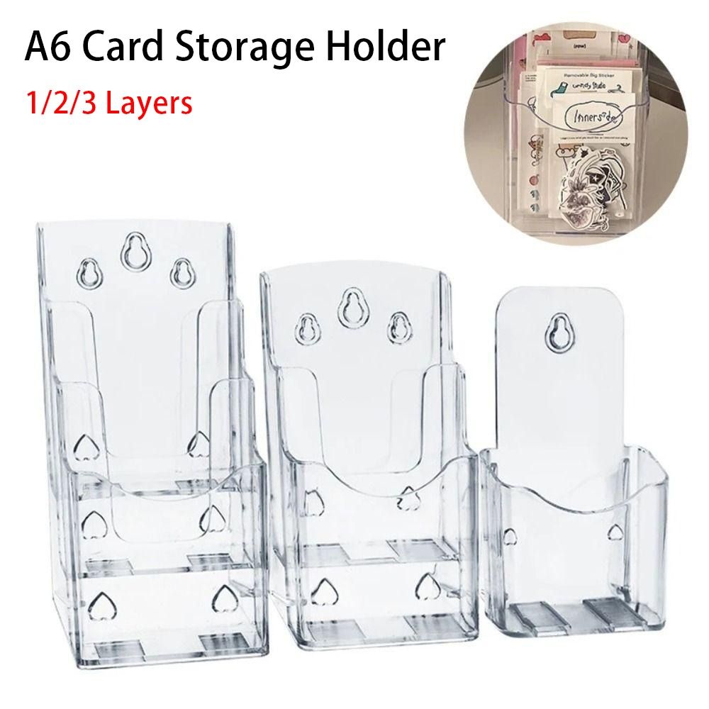 AURORY 1Pcs Card Storage Holder, Display Rack Desktop Basket Photo Card ...
