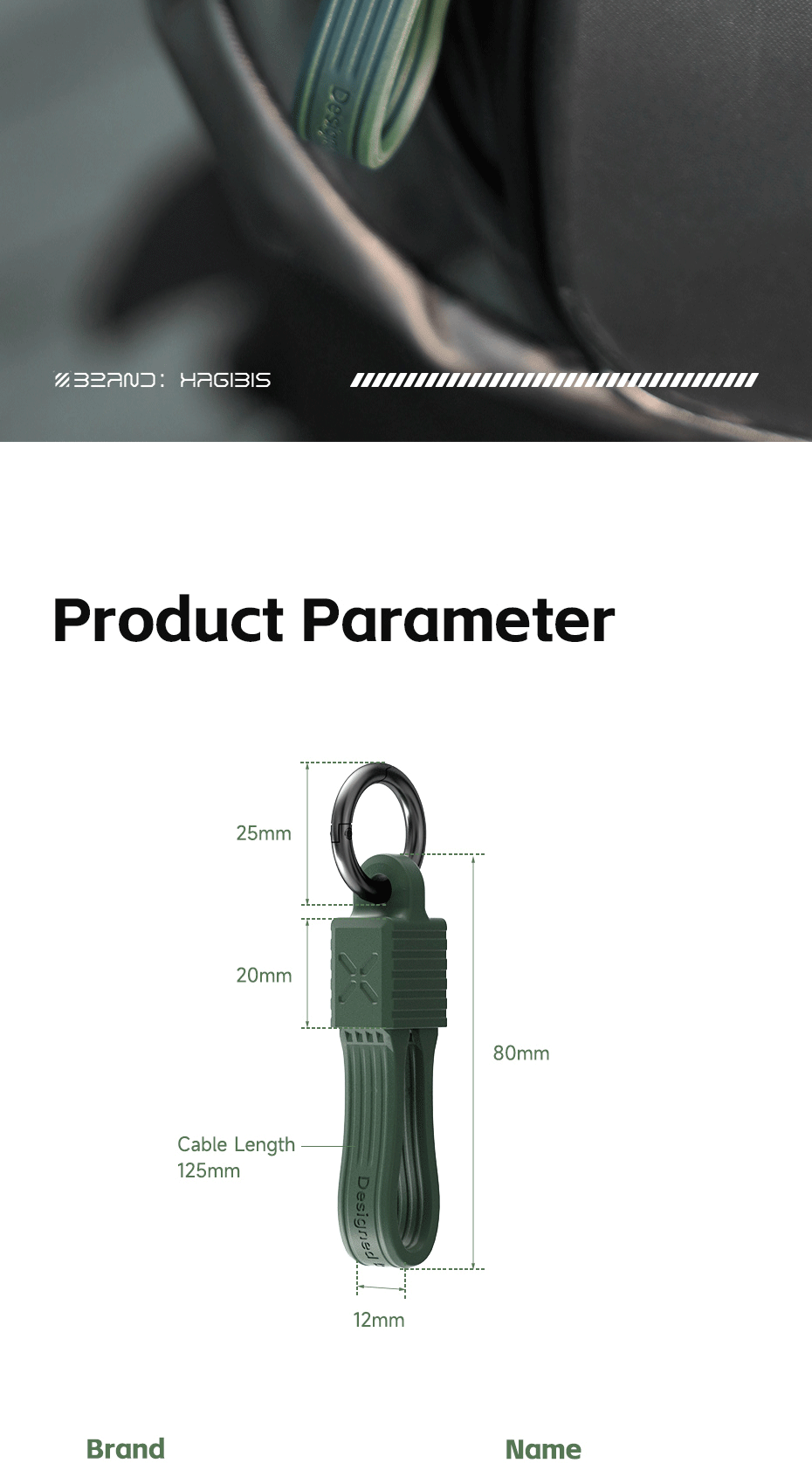 HAGiBiS USB C To Type C Portable Keychain Short Cable (240W) | Shopee ...