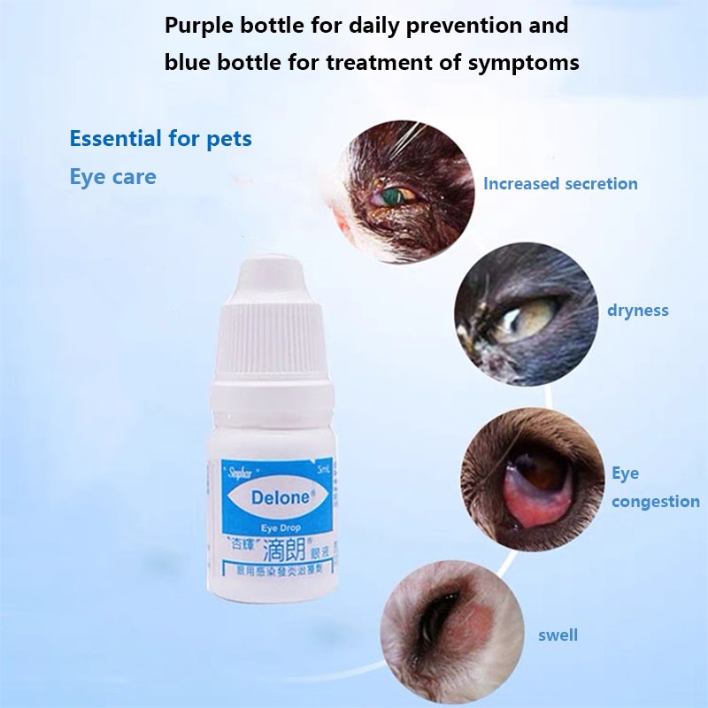 Sinphra Drip Lang Dog Cat Eye Drops Cat Eye Inflammation Pet Eye Drops