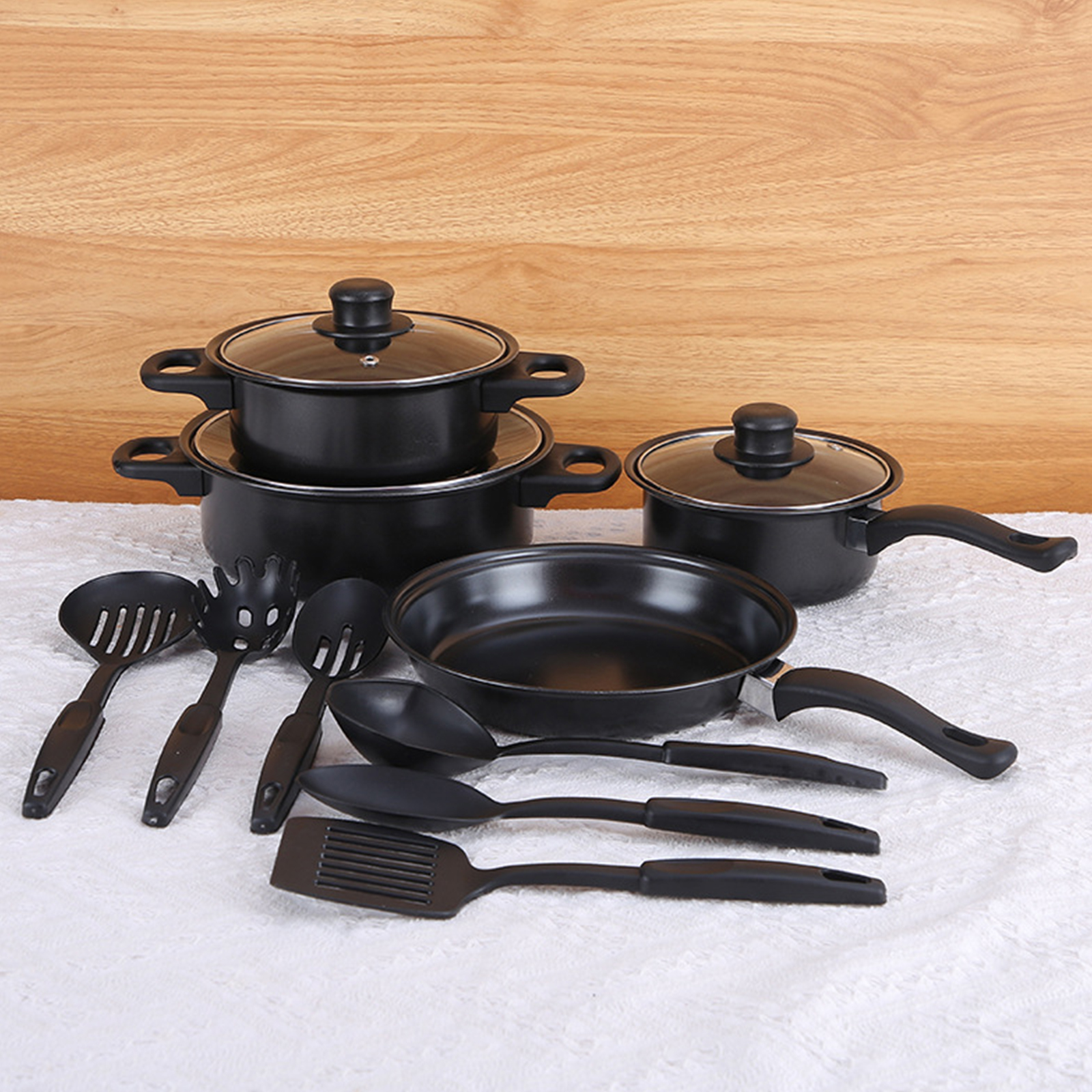 【Ready Stock】Non-Stick Cookware 10pcs Set Saucepan Cooking Pot Frying ...
