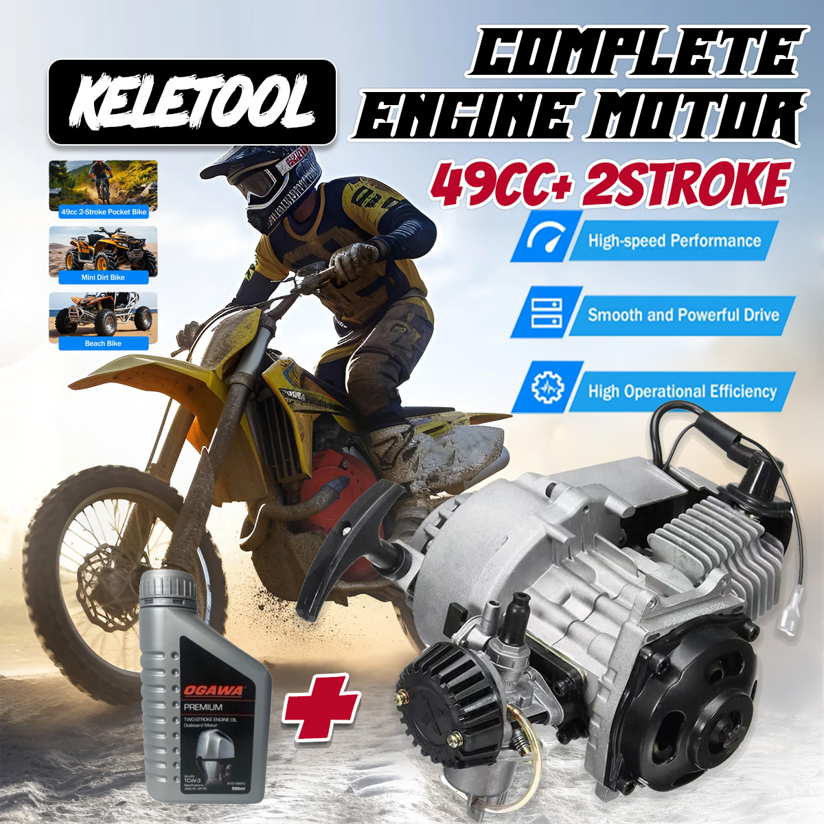 49cc Pocket Bike Race Engine Pocket Bike Motor 49cc Kit Gas