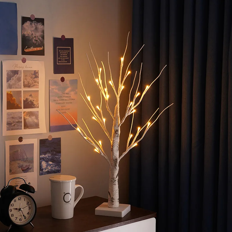 24/144 Leds Warm Tree Lights Valentines Day Gift for Room Decor Glowing ...