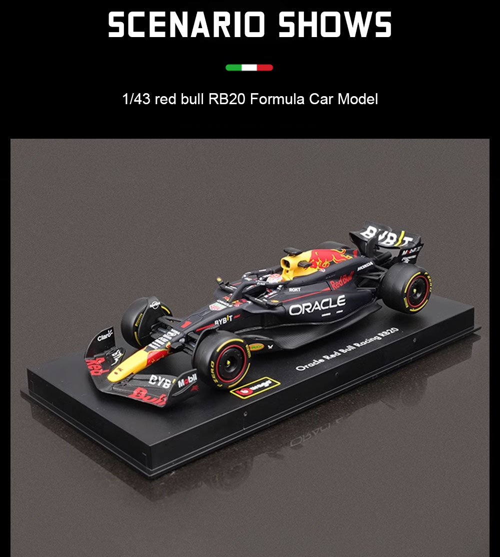 Bburago 2024 F1 Red bull RB20 RB19 Las Vegas GP Miami GP SF24 W15 ...