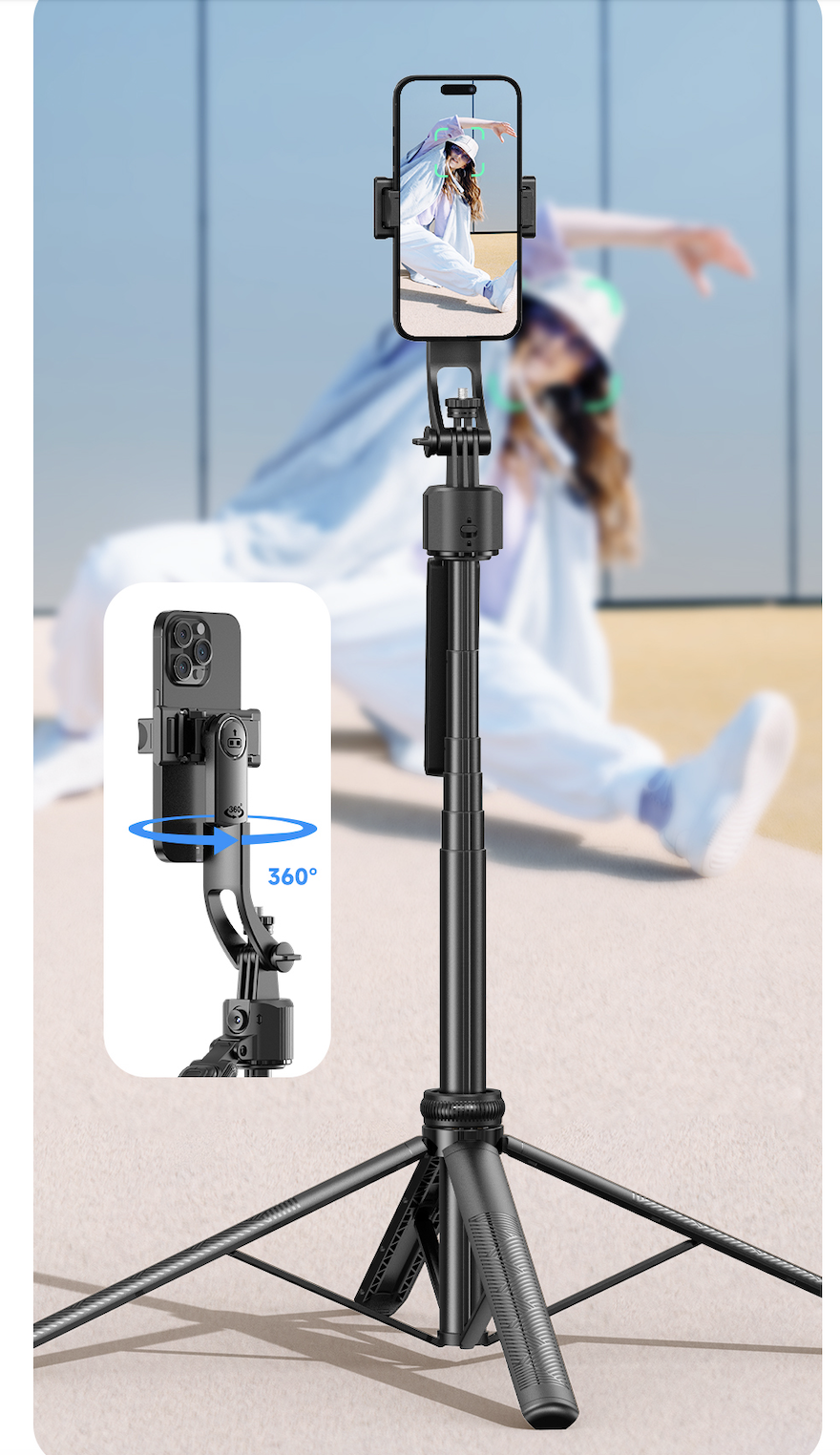 Selfie Ring Iphone Tripod With Ring Light And Remote Flexible