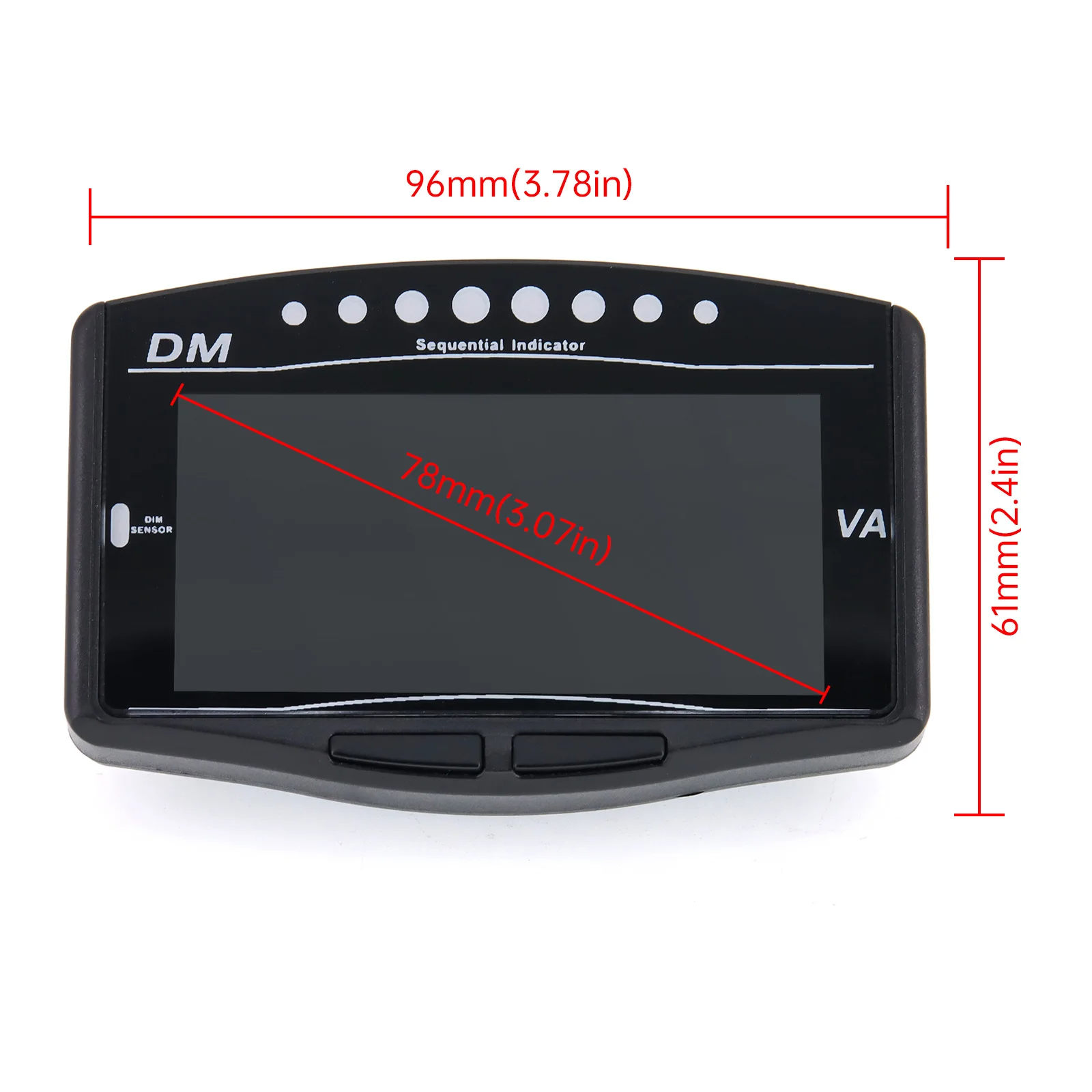 5 in 1 Tachometer Water Temperature Oil Pressure Gauge Voltmeter Fuel