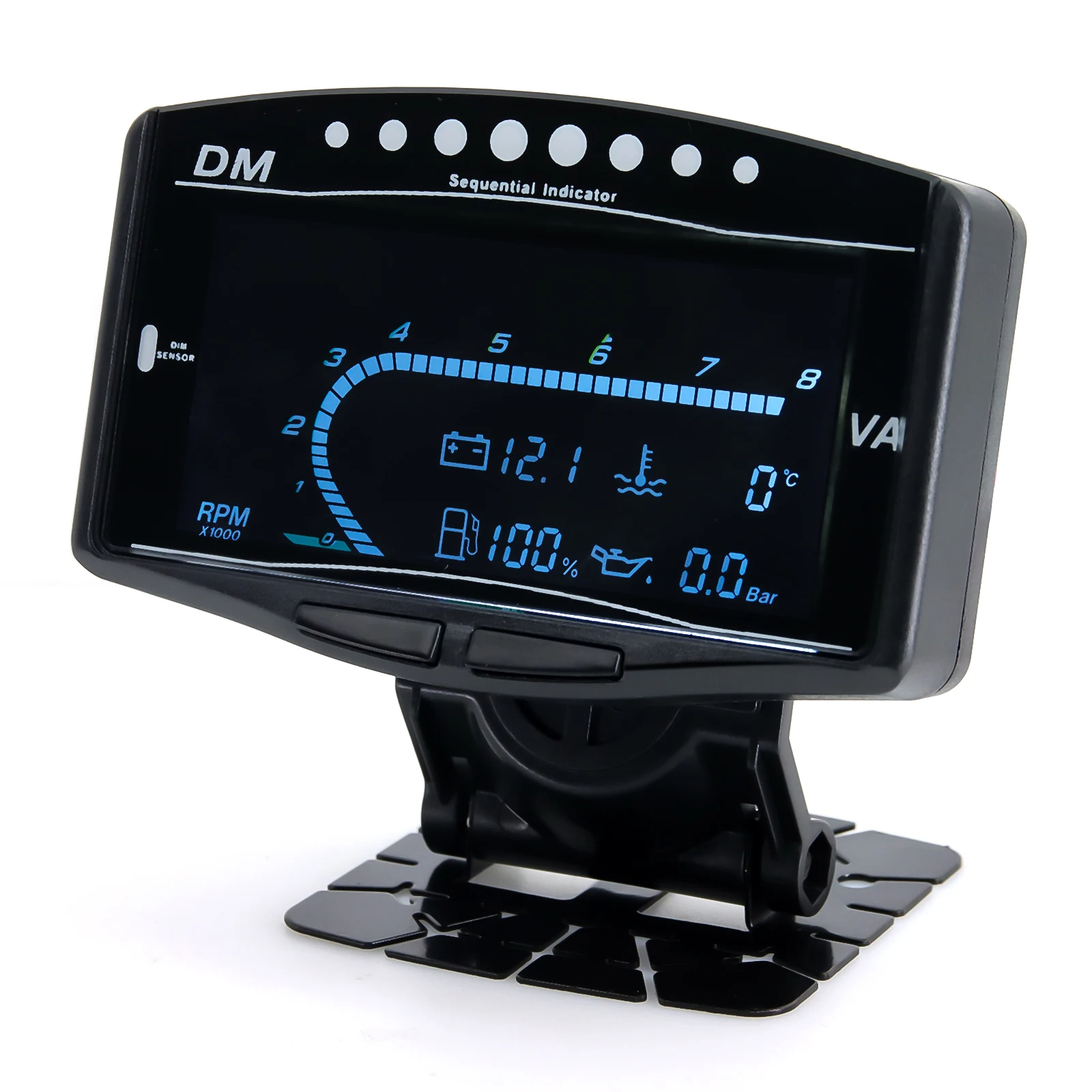 5 in 1 Tachometer Water Temperature Oil Pressure Gauge Voltmeter Fuel