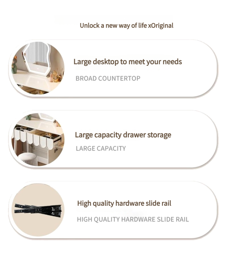 European Minimalistic dressing table storage Desk makeup table