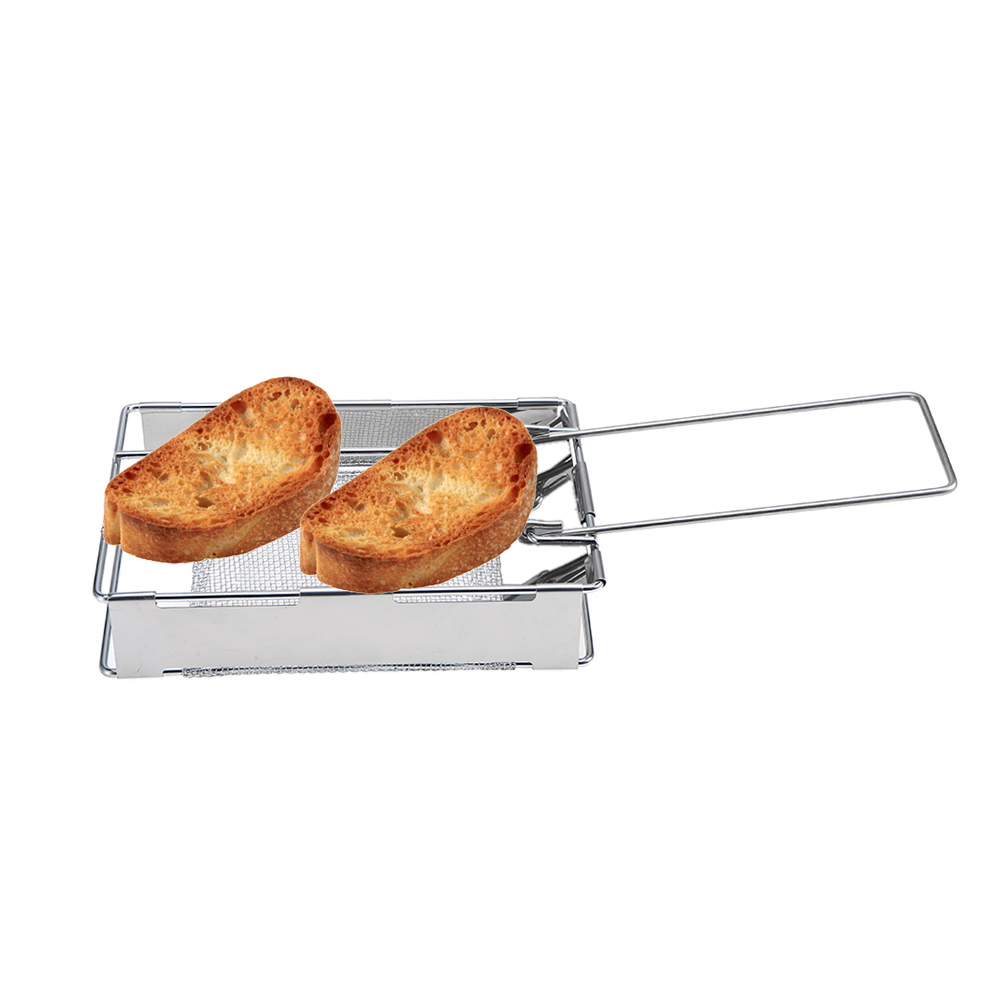 [LIXADA MALL] Foldable Stainless Steel Toaster Plate Portable Outdoor ...