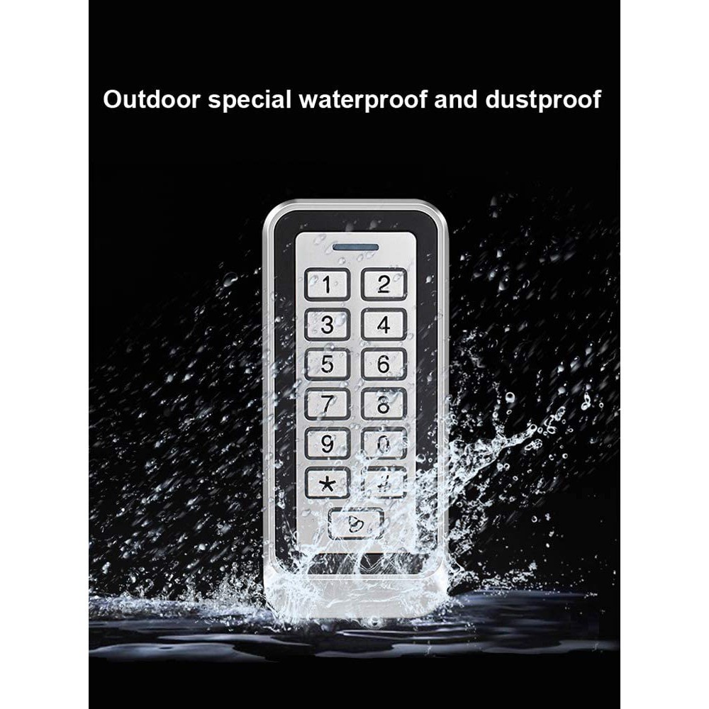 Wireless Access Keypad Bluetooth Tuya App Backlight Touch 13.56mhz Rfid Card Access Control Keypad Door Lock Opener Wg Output Ip67 Watreproof - Access Control Kits Mobile Wifi