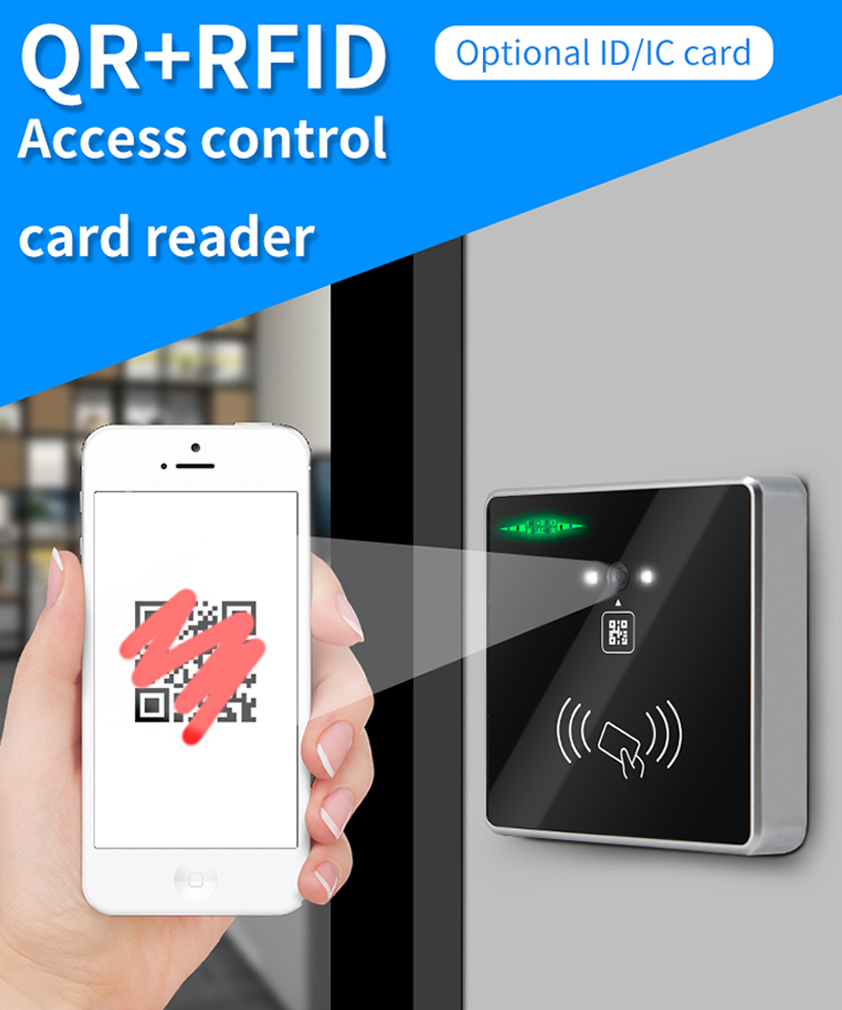 Smart QR Code Scan ID/IC RFID access control reader for Attendance and ...